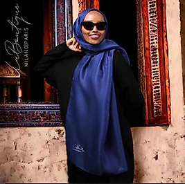 LA BOUTIQUE SİMLİ ŞAL GECE MAVİSİ