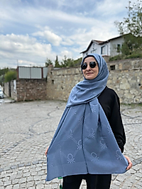 BENETTON ŞAL LYOCELL MİLANO 1032 İNDİGO