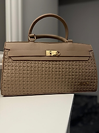 ARMİNE 407 BAYAN ÇANTA ÖRGÜ VİZON