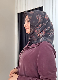 ZER EŞARP DUT İPEĞİ MARELLA DESEN SİYAH