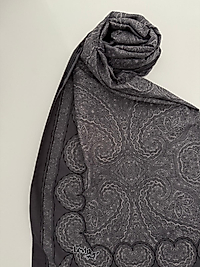 LEVİDOR SPORT ETNİK DESEN ŞAL GRİ