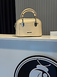 TOP HANDLE MİNİ EL ÇANTA BEJ