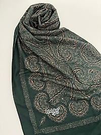 LEVİDOR SPORT ETNİK DESEN ŞAL ZÜMRÜT