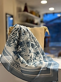 CRISTION DIOR DESEN FULAR MAVİ