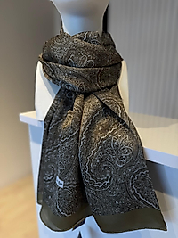 LEVİDOR HİNT İPEĞİ ETNİK DESEN ŞAL 11