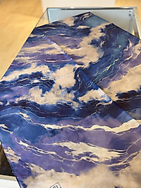 NEVA ŞAL ELYSIA DESEN MORCİVERT 02