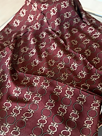 EMPROYAL ORGANİK PAMUK EŞARP ZİNCİR DESEN 01