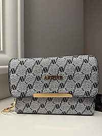 ARMİNE 381 BAYAN ÇANTA SİYAH  NOKTALI