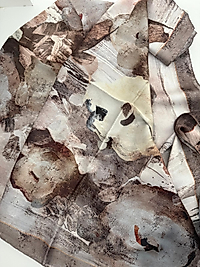 LEVİDOR HİNT İPEĞİ ÇİÇEK DESEN ŞAL 03