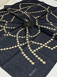 İNCİ DESEN SOFT EŞARP LACİVERT 03