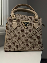 SATCHEL ÇANTA VİZON KAHVE BASKILI