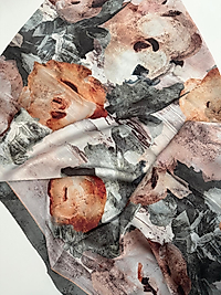 LEVİDOR HİNT İPEĞİ ÇİÇEK DESEN ŞAL 11