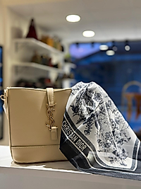 CRİSTION DIOR DESEN FULAR SİYAH