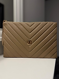 ARMİNE TREND 144 FERMUARLI EL ÇANTA VİZON