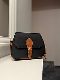 VİNTAGE TOKALI ÇANTA SİYAH TABA