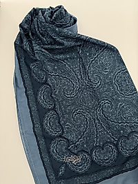 LEVİDOR SPORT ETNİK DESEN ŞAL MAVİ,TURKUAZ