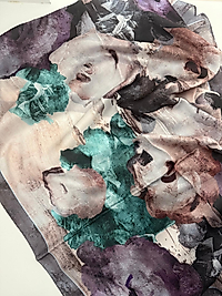 LEVİDOR HİNT İPEĞİ ÇİÇEK DESEN ŞAL 07