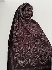 LEVİDOR SPORT ETNİK DESEN ŞAL ACI KAHVE