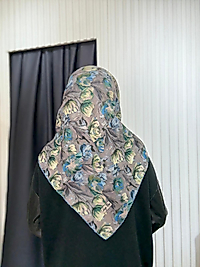 SOFT KETEN EŞARP LALE DESEN 12