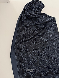 LEVİDOR SPORT ETNİK DESEN ŞAL KOYU MAVİ,LACİVERT