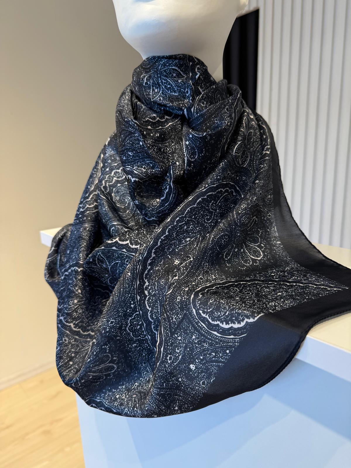 LEVİDOR HİNT İPEĞİ ETNİK DESEN ŞAL 09