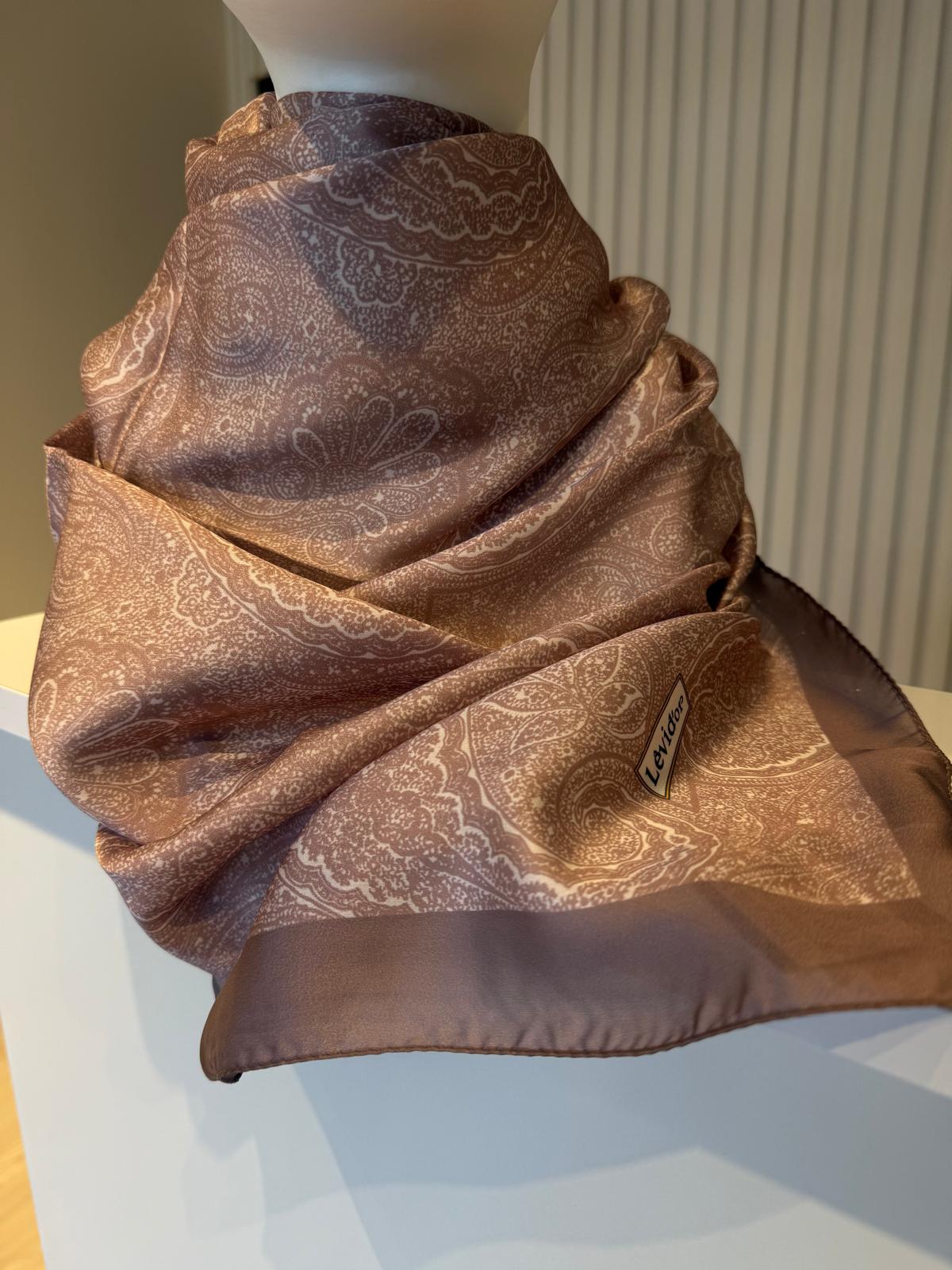 LEVİDOR HİNT İPEĞİ ETNİK DESEN ŞAL 10