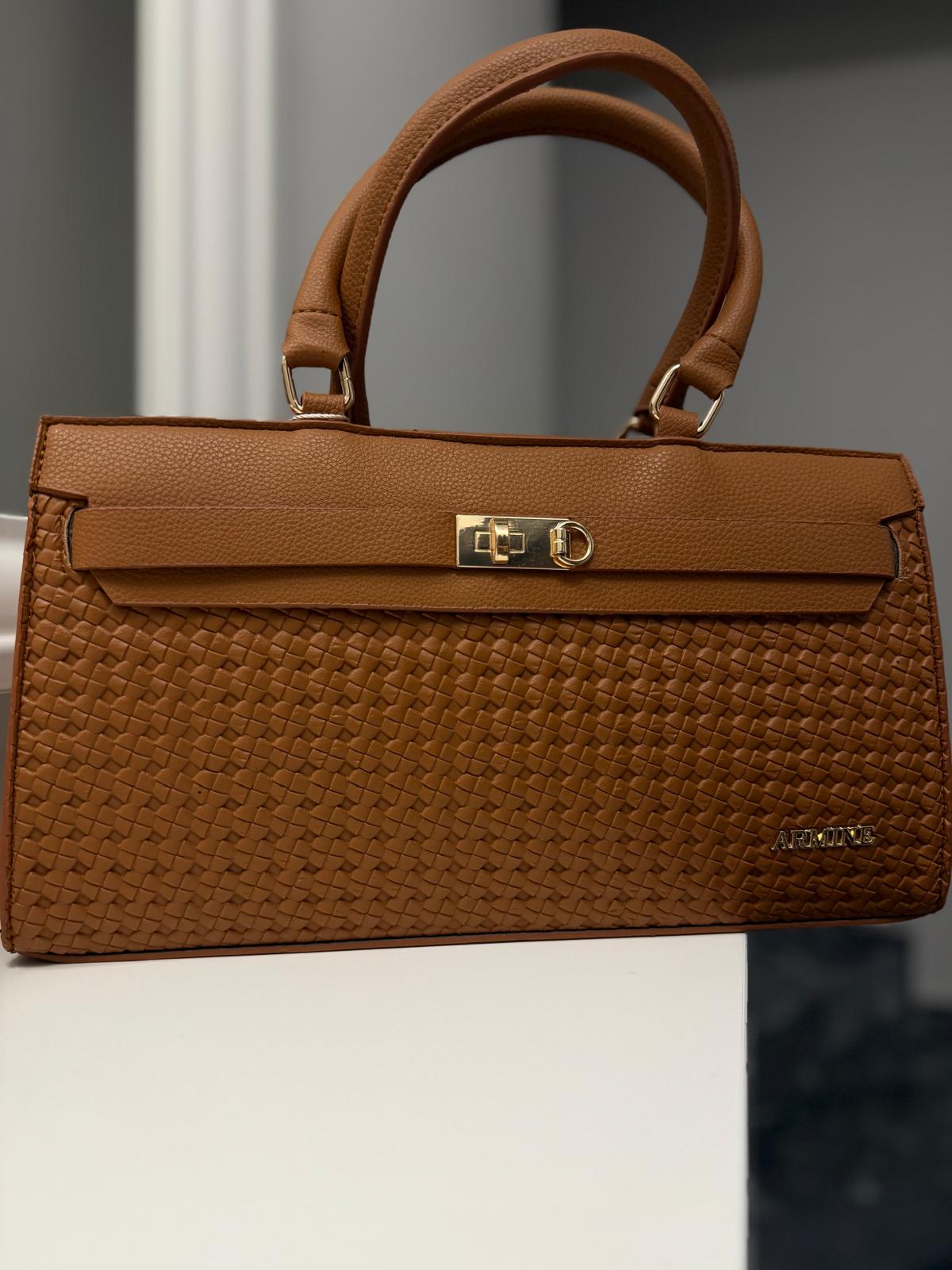 ARMİNE 407 BAYAN ÇANTA ÖRGÜ TABA