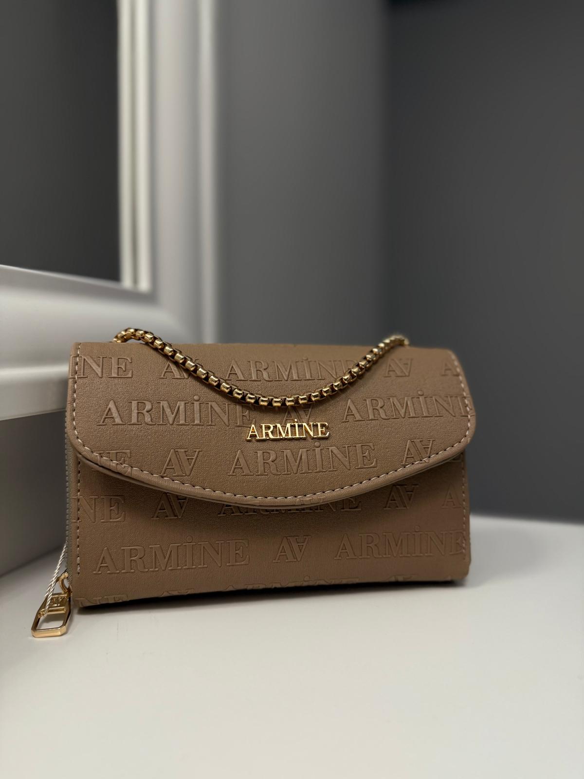 ARMİNE C14 BAYAN ÇANTA VİZON LAZER