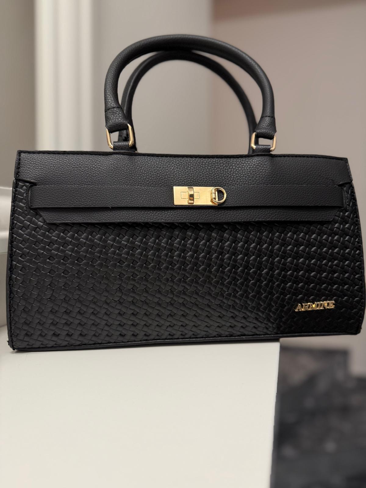 ARMİNE 407 BAYAN ÇANTA ÖRGÜ SİYAH
