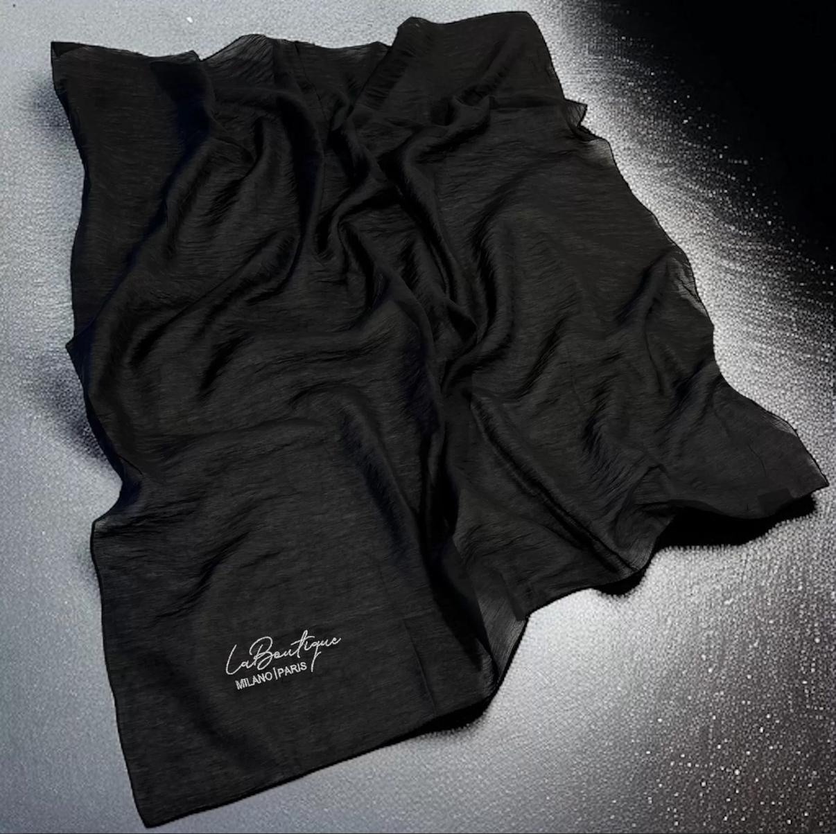 LA BOUTIQUE HERBAL BİTKİSEL EŞARP SİYAH