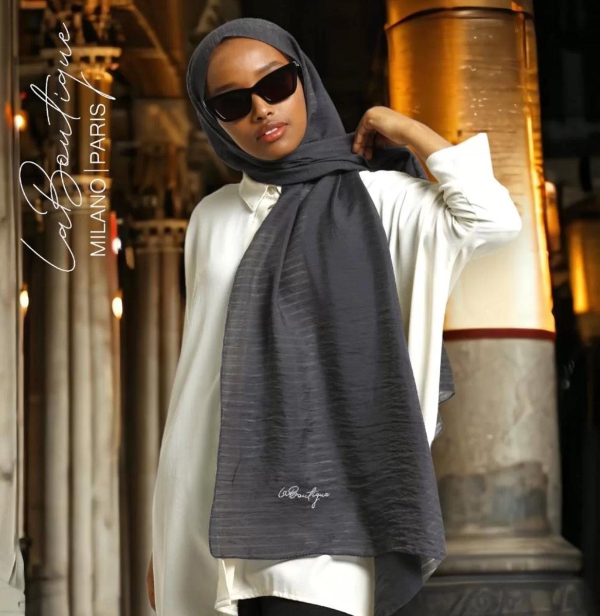 LA BOUTIQUE HERBAL BİTKİSEL ŞAL ANTRASİT