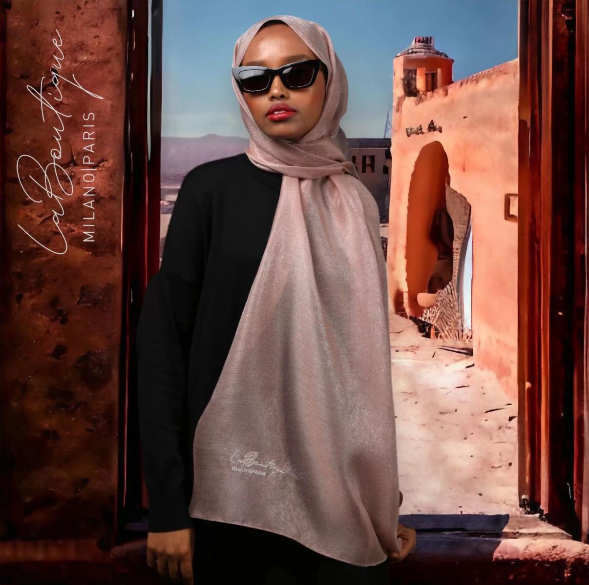 LA BOUTIQUE SİMLİ ŞAL GÜL KURUSU