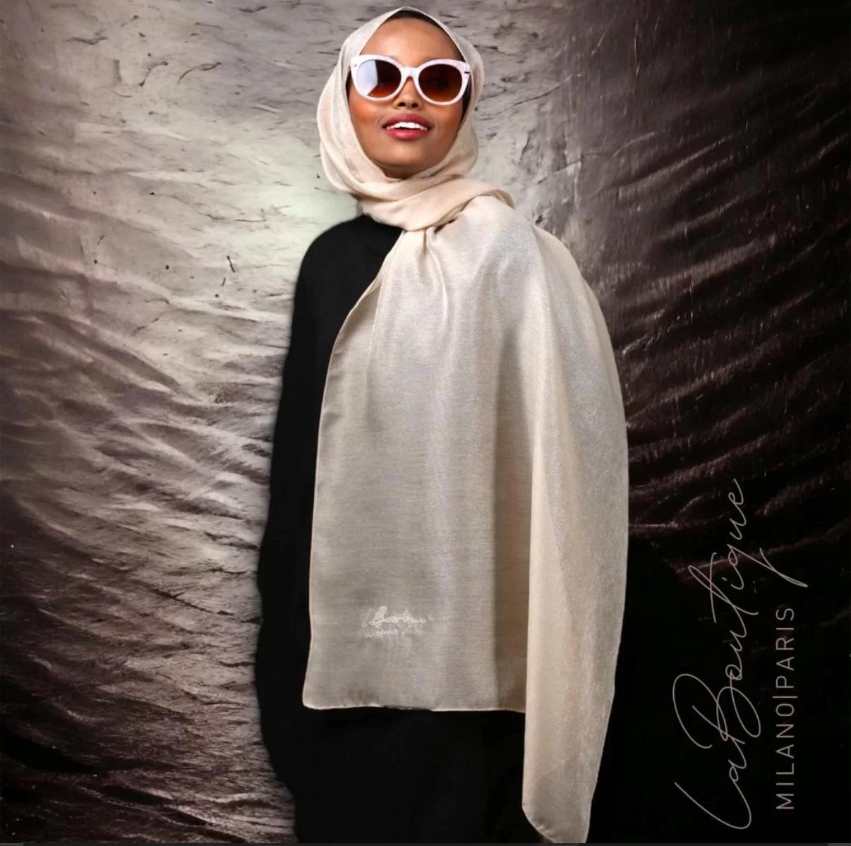 LA BOUTIQUE SİMLİ ŞAL KREM