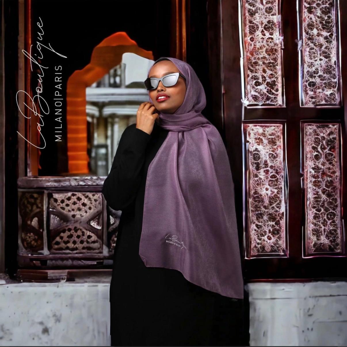 LA BOUTIQUE SİMLİ ŞAL LAVANTA