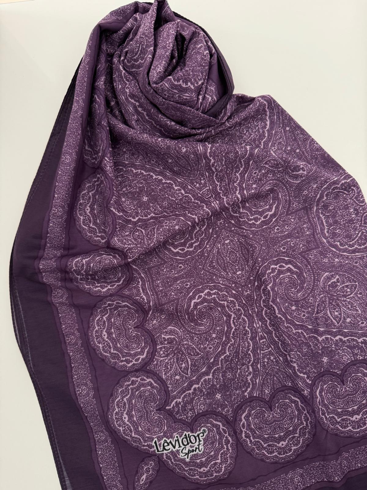 LEVİDOR SPORT ETNİK DESEN ŞAL EFLATUN