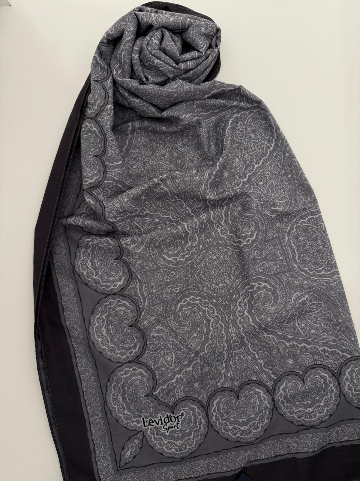 LEVİDOR SPORT ETNİK DESEN ŞAL GRİ,ANTRASİT