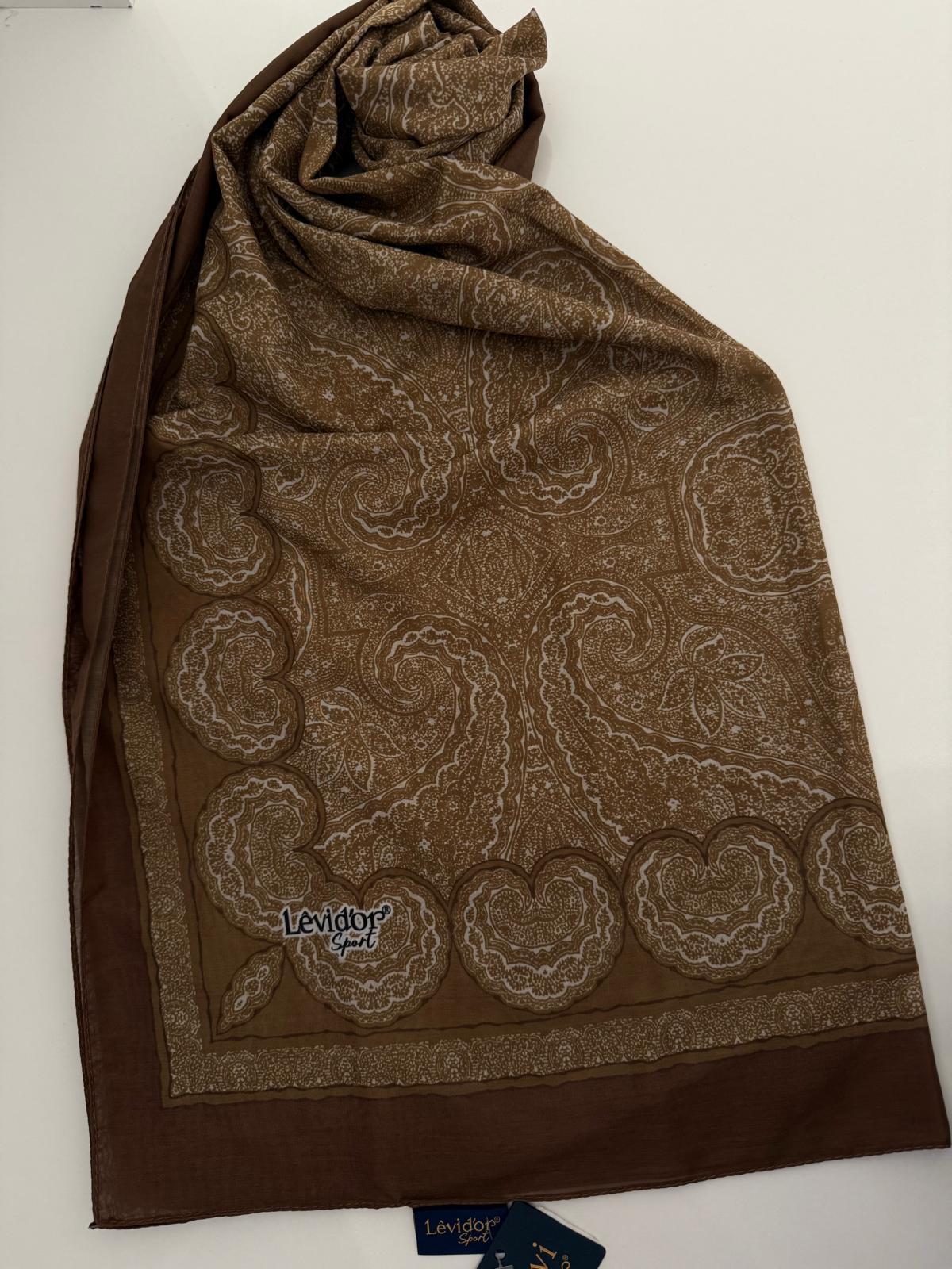 LEVİDOR SPORT ETNİK DESEN ŞAL YAĞ YEŞİLİ