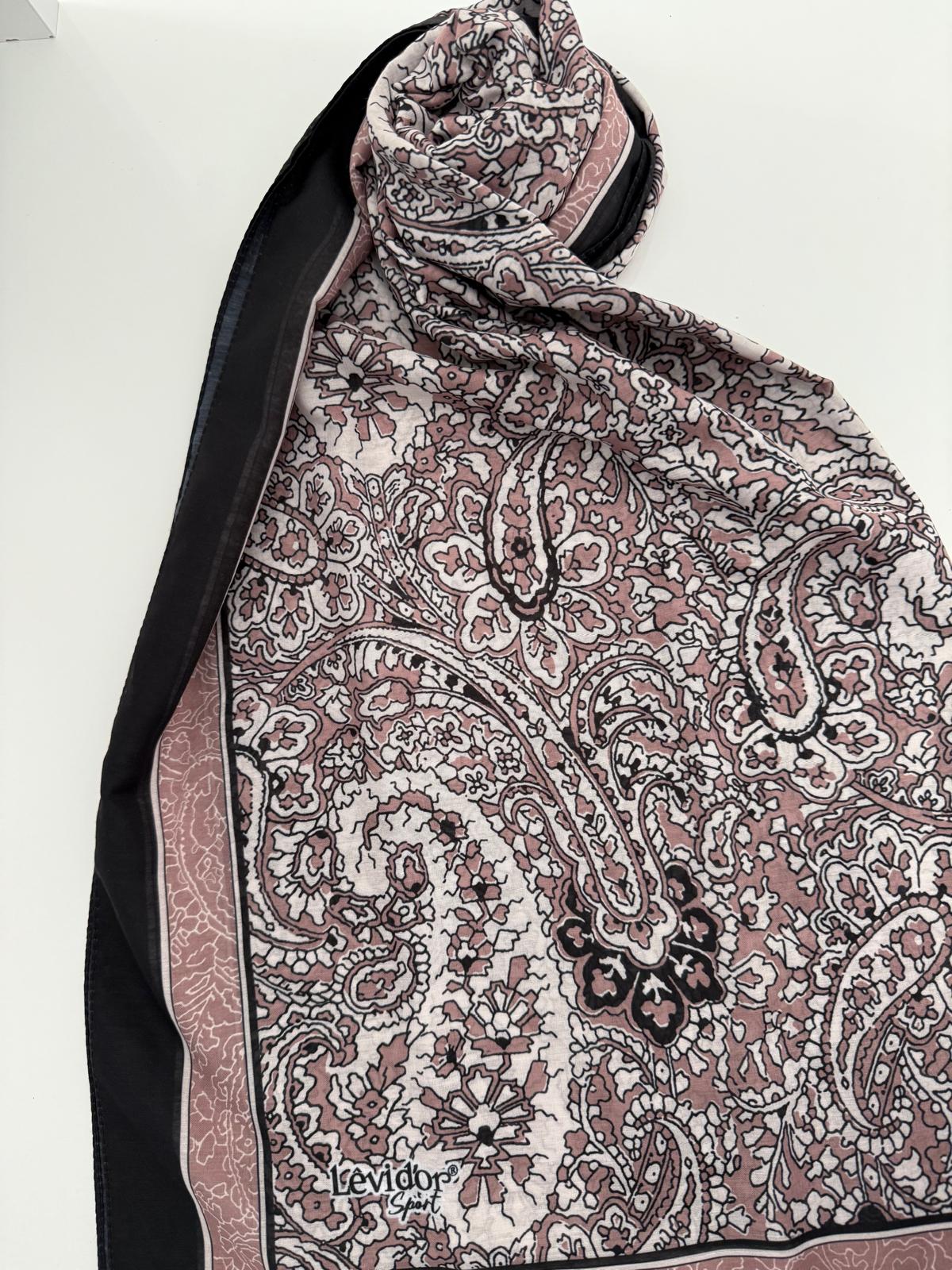 LEVİDOR SPORT  ŞAL SİYAH,PUDRA