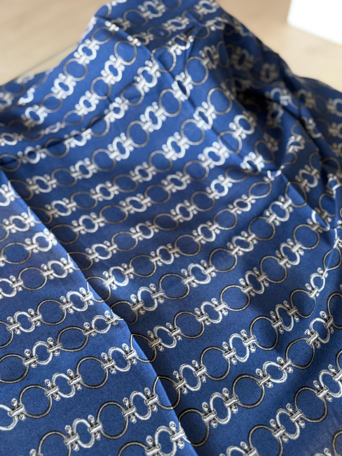 EMPROYAL ORGANİK PAMUK EŞARP ZİNCİR DESEN 11