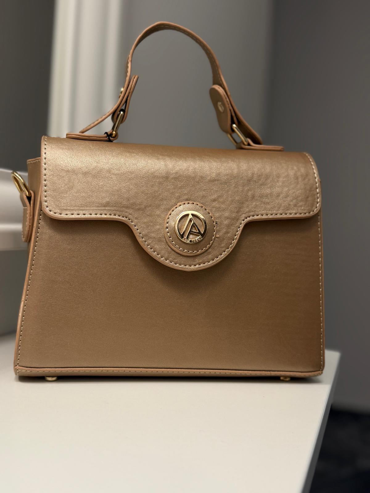 ARMİNE TREND ÇITÇITLI EL VE OMUZ ÇANTASI 119 GOLD