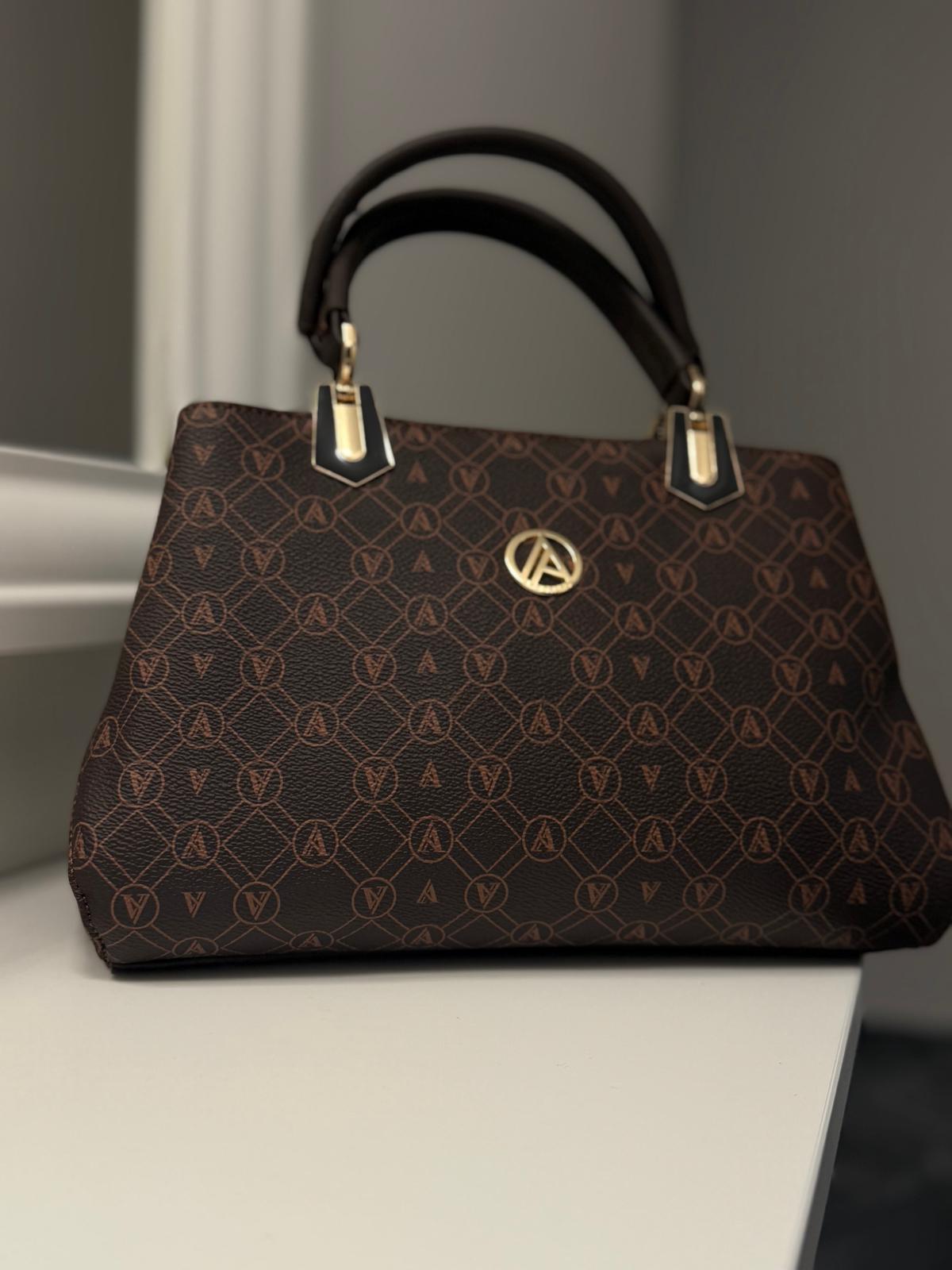 ARMİNE TREND FERMUARLI EL VE OMUZ ÇANTASI 113 KAHVERENGİ