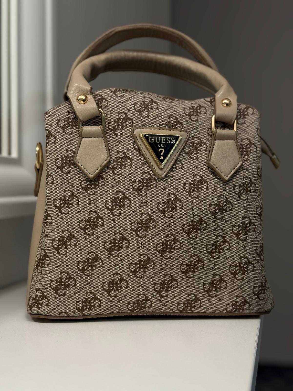 SATCHEL ÇANTA VİZON KAHVE BASKILI