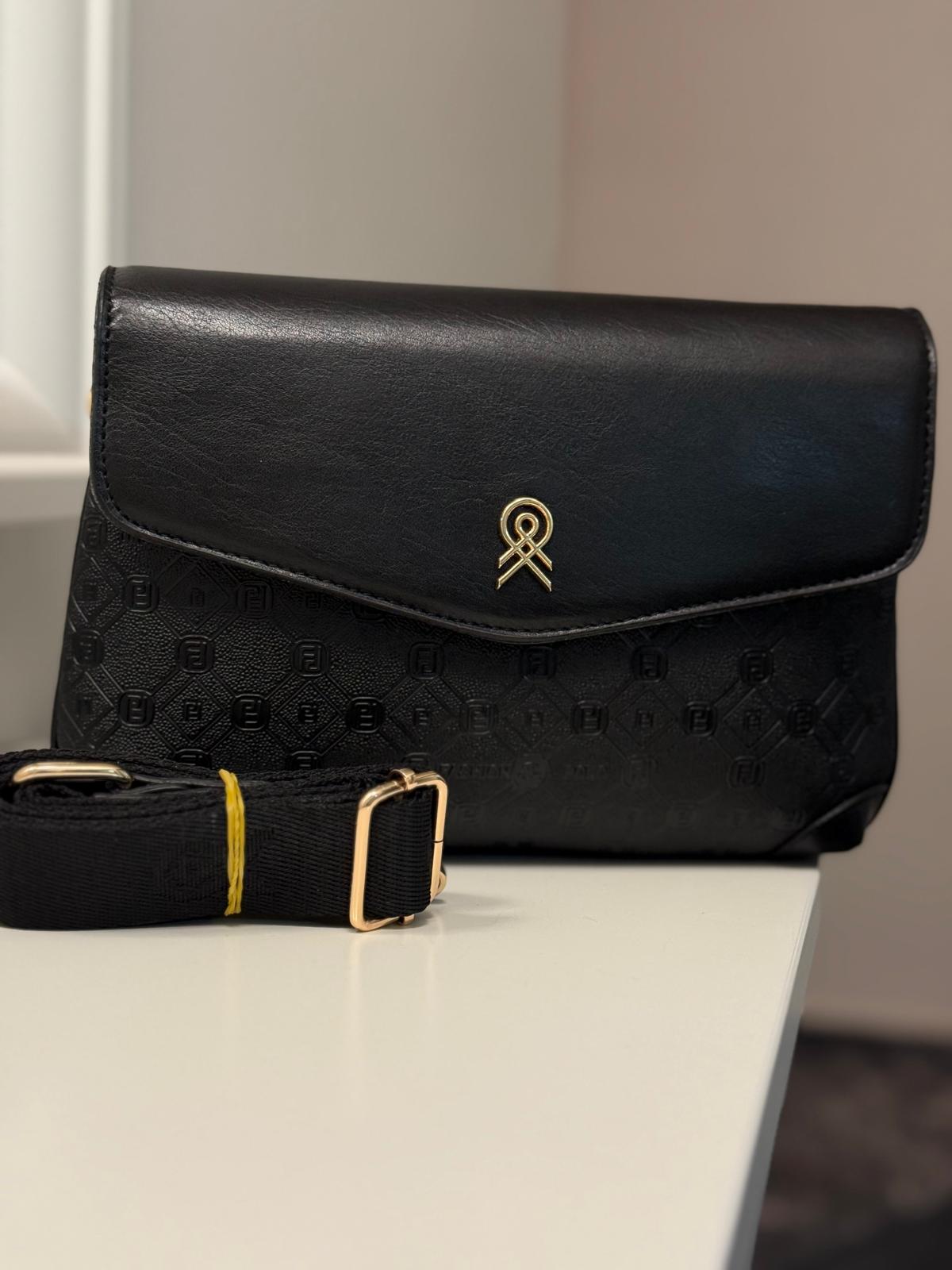 CLASSIC CLUTCH ÇANTA SİYAH KABARTMA