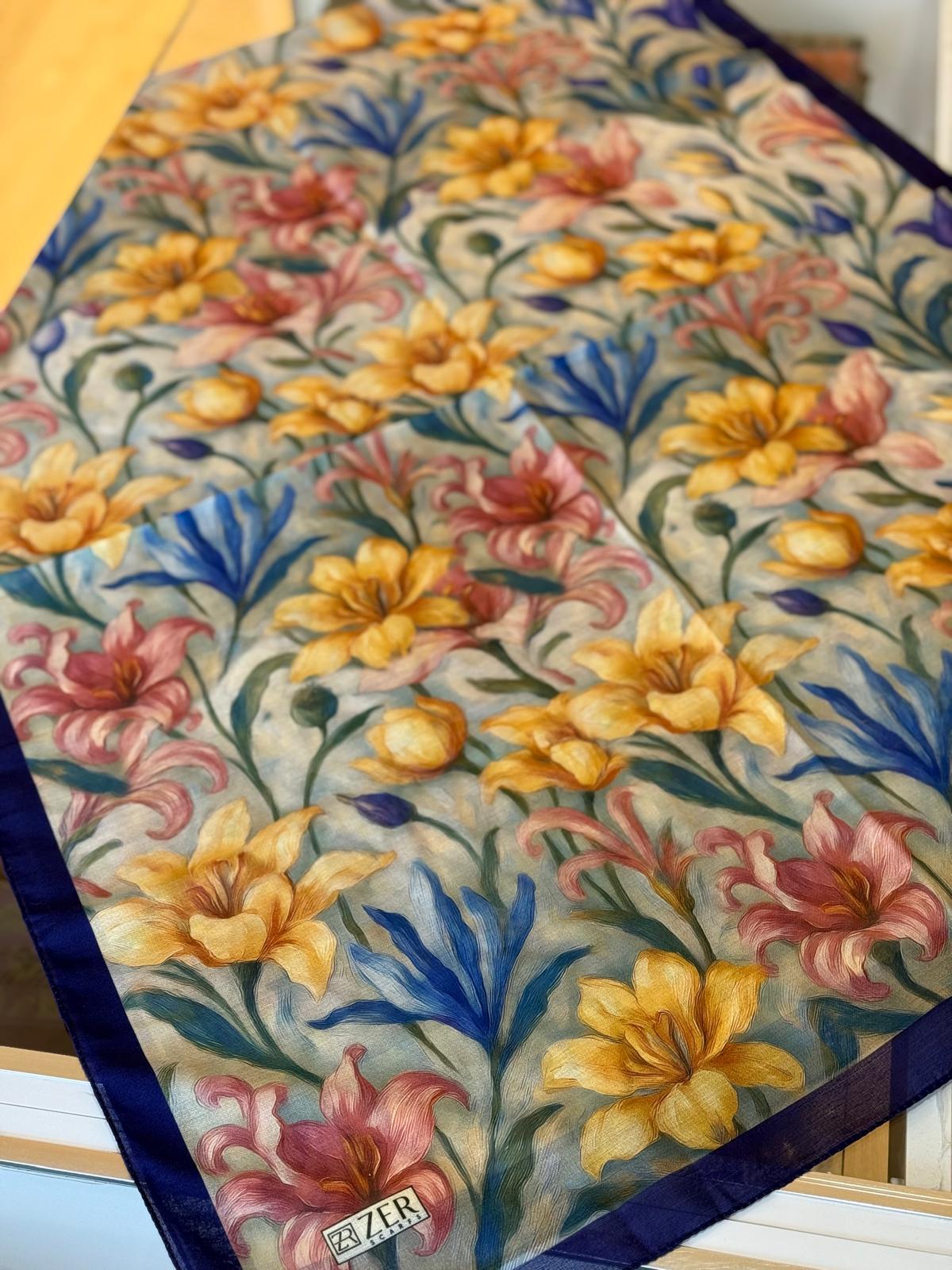 ZER ORGANİK ŞAL KARNAVAL DESEN 20