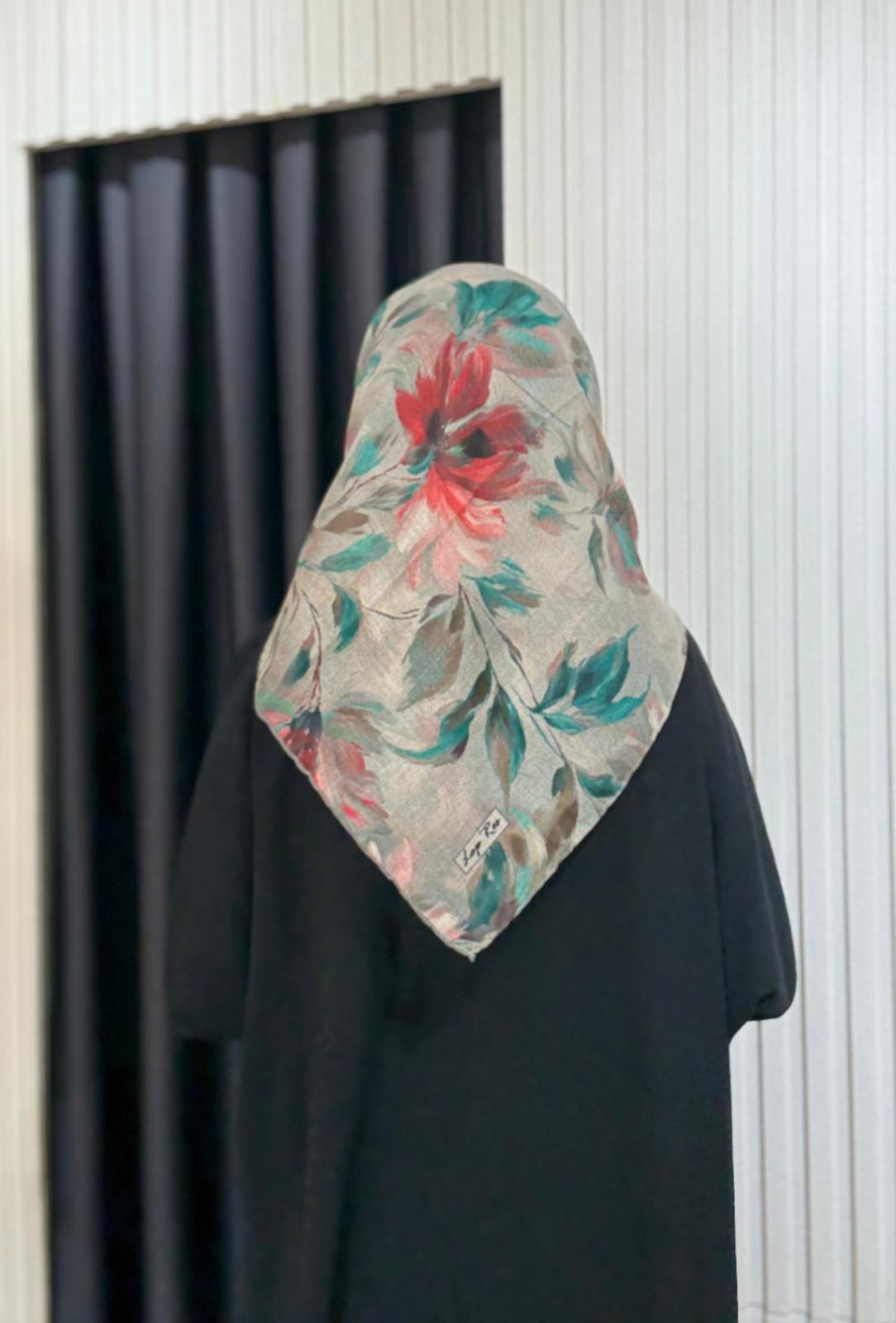 SOFT KETEN EŞARP BAHAR DESEN 05