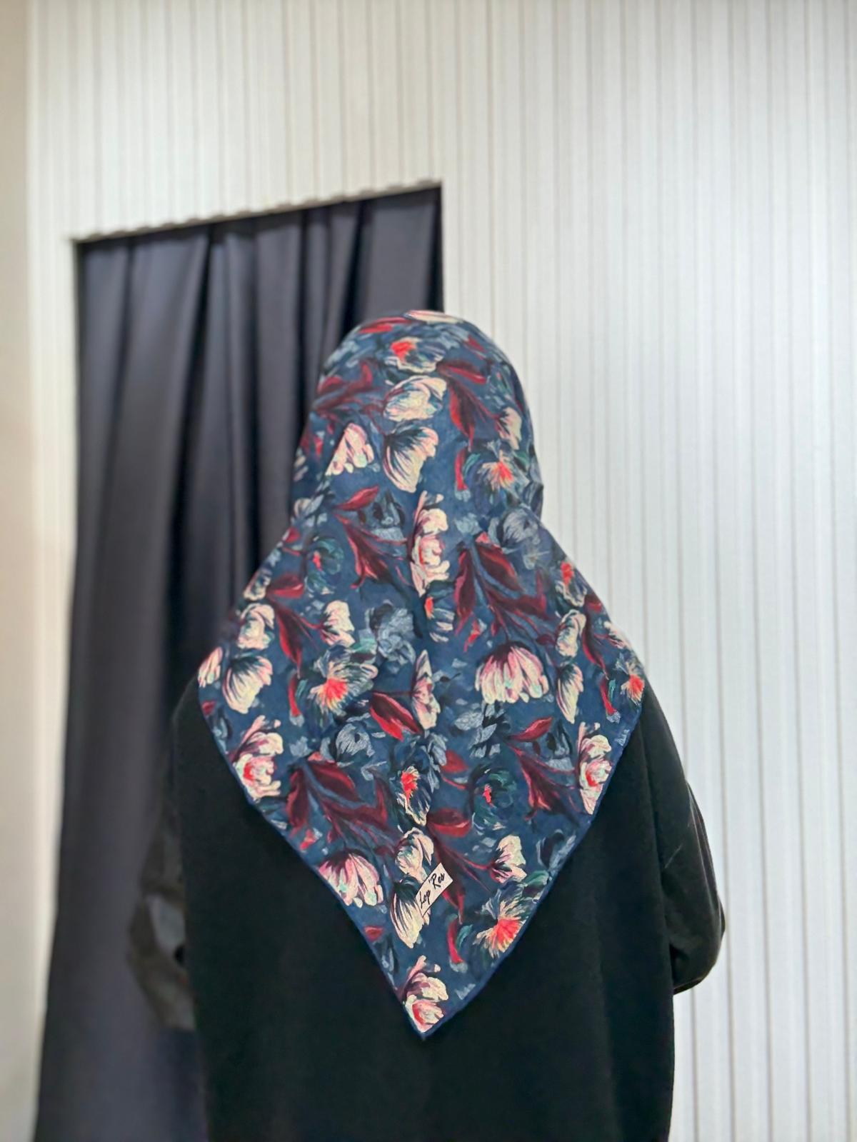 SOFT KETEN EŞARP LALE DESEN 11