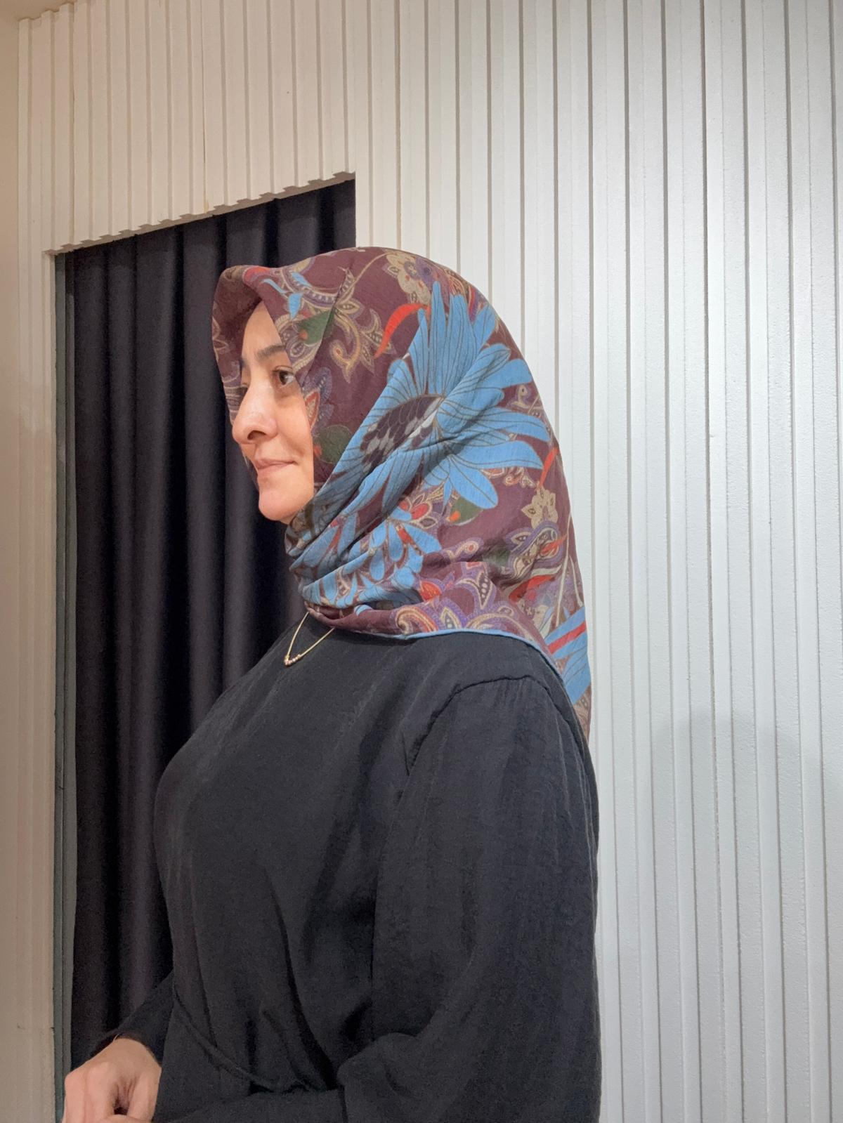 LUVEN SARA EŞARP LS03063 KIRMIZI-MAVİ 03