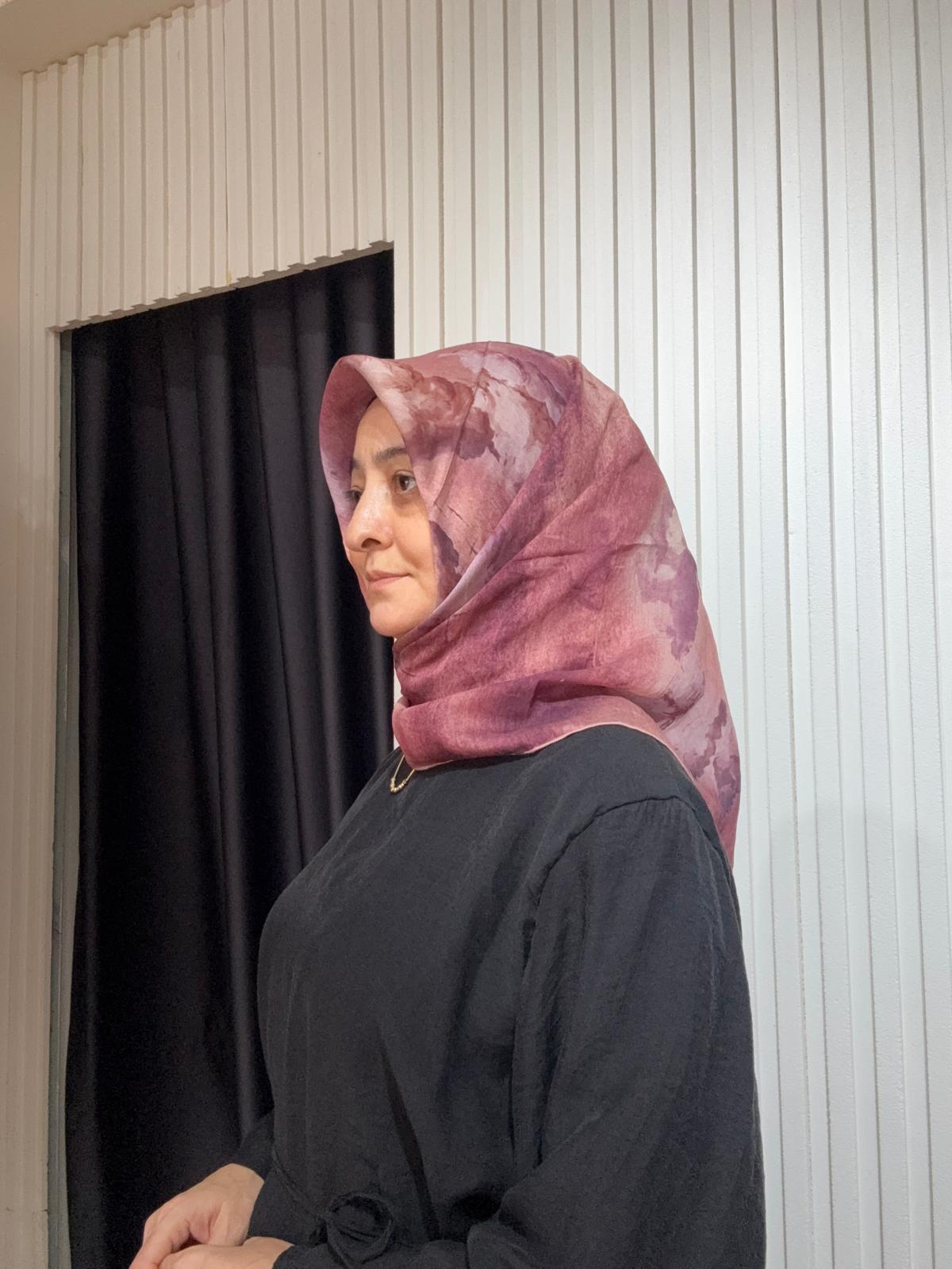 LUVEN SARA EŞARP LS03206 PEMBE24